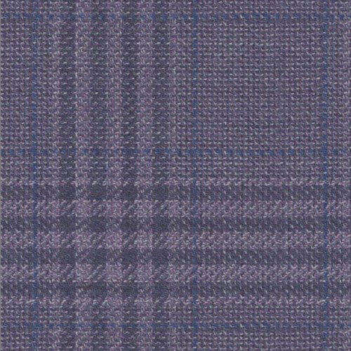 Lanificio di Lusso lavender royal track plaid fabric swatch