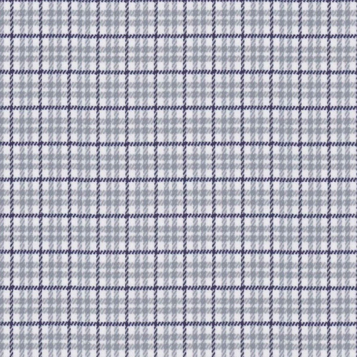 Grey Navy Sport Plaid fabric swatch