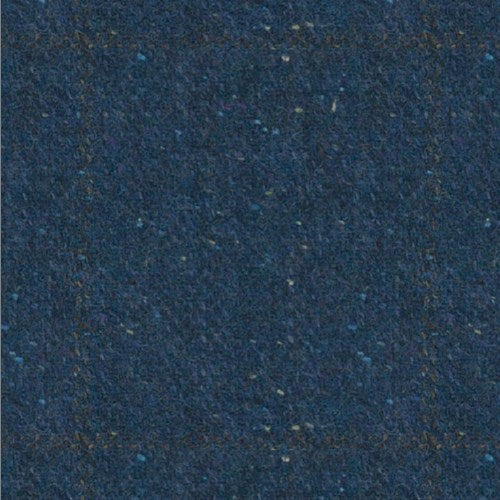 Kensington blue donegal windowpane fabric swatch