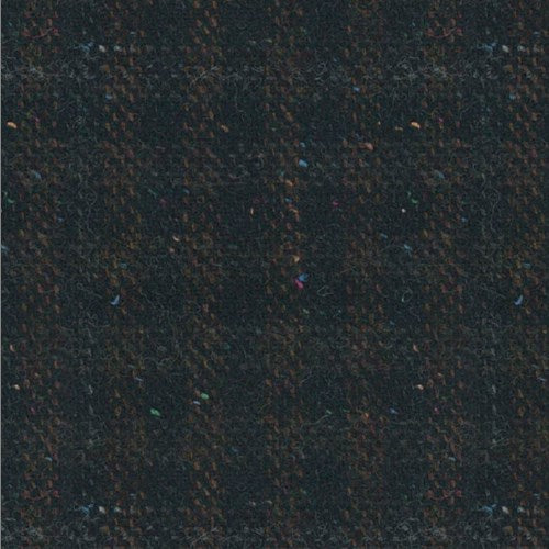Kensington brown donegal window check fabric swatch