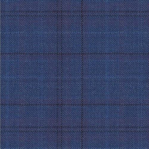 Reda Royal Purple Plaid Jacket fabric swatch