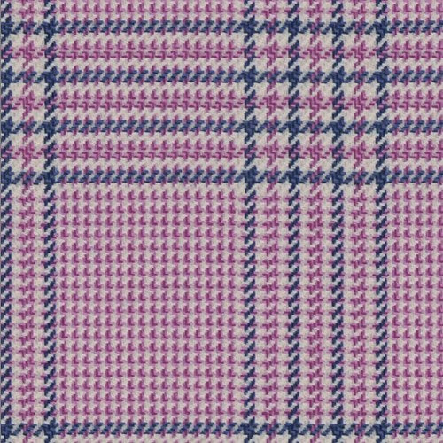 The Ambassador — Pink Navy Plaid fabric swatch