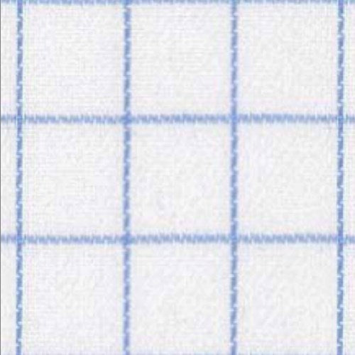 Sky Blue Windowpane Check fabric swatch