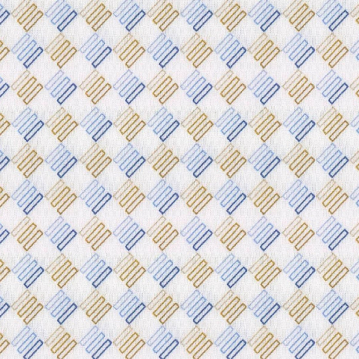 Blue Tan Tri Dobby fabric swatch