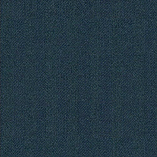 Piacenza 1733 teal herringbone fabric swatch