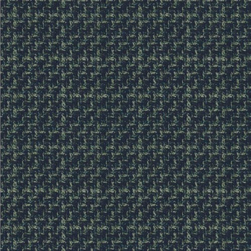Lanificio di Lusso green textured check fabric swatch