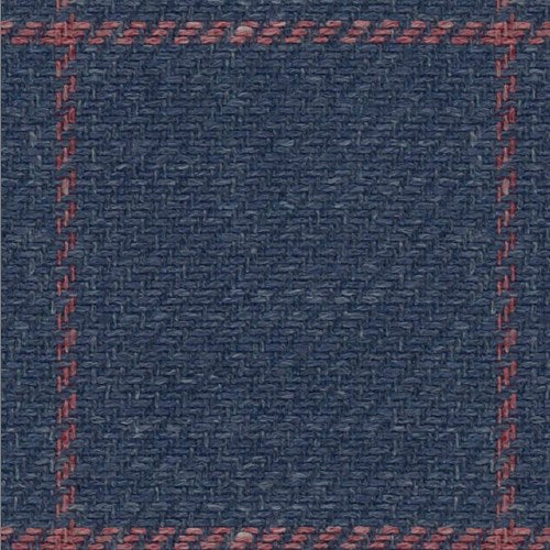 The Advocate — Blue Pink Windowpane fabric swatch