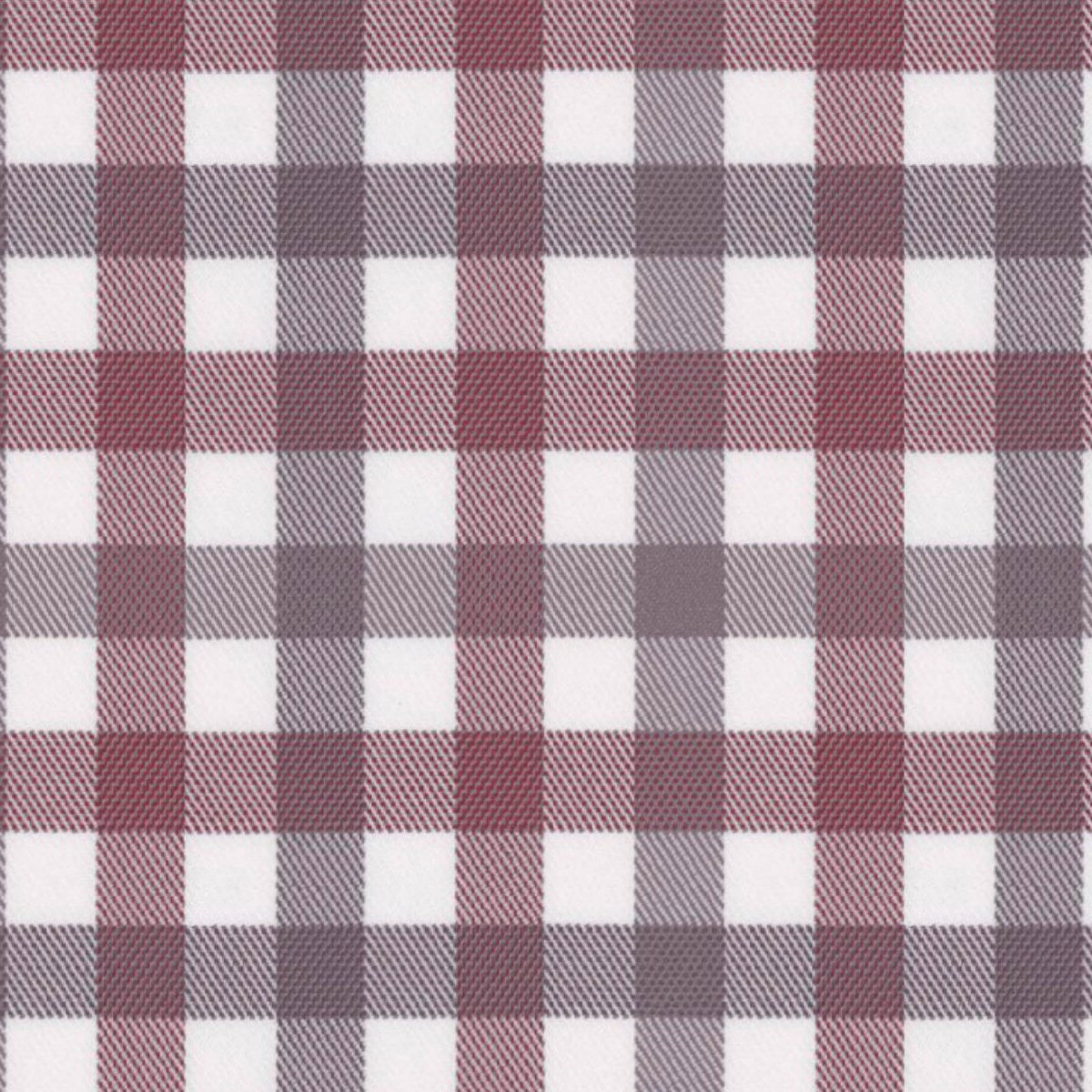 Burgundy Grey Multi Gingham fabric swatch