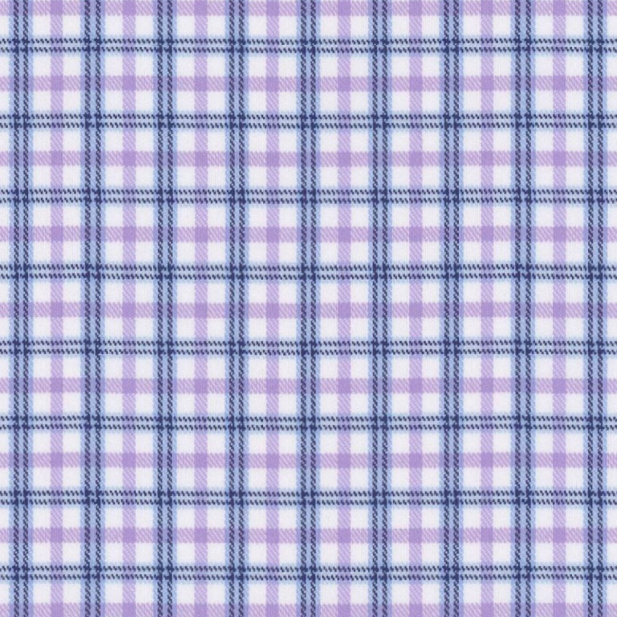 Lavender Navy Plaid fabric swatch