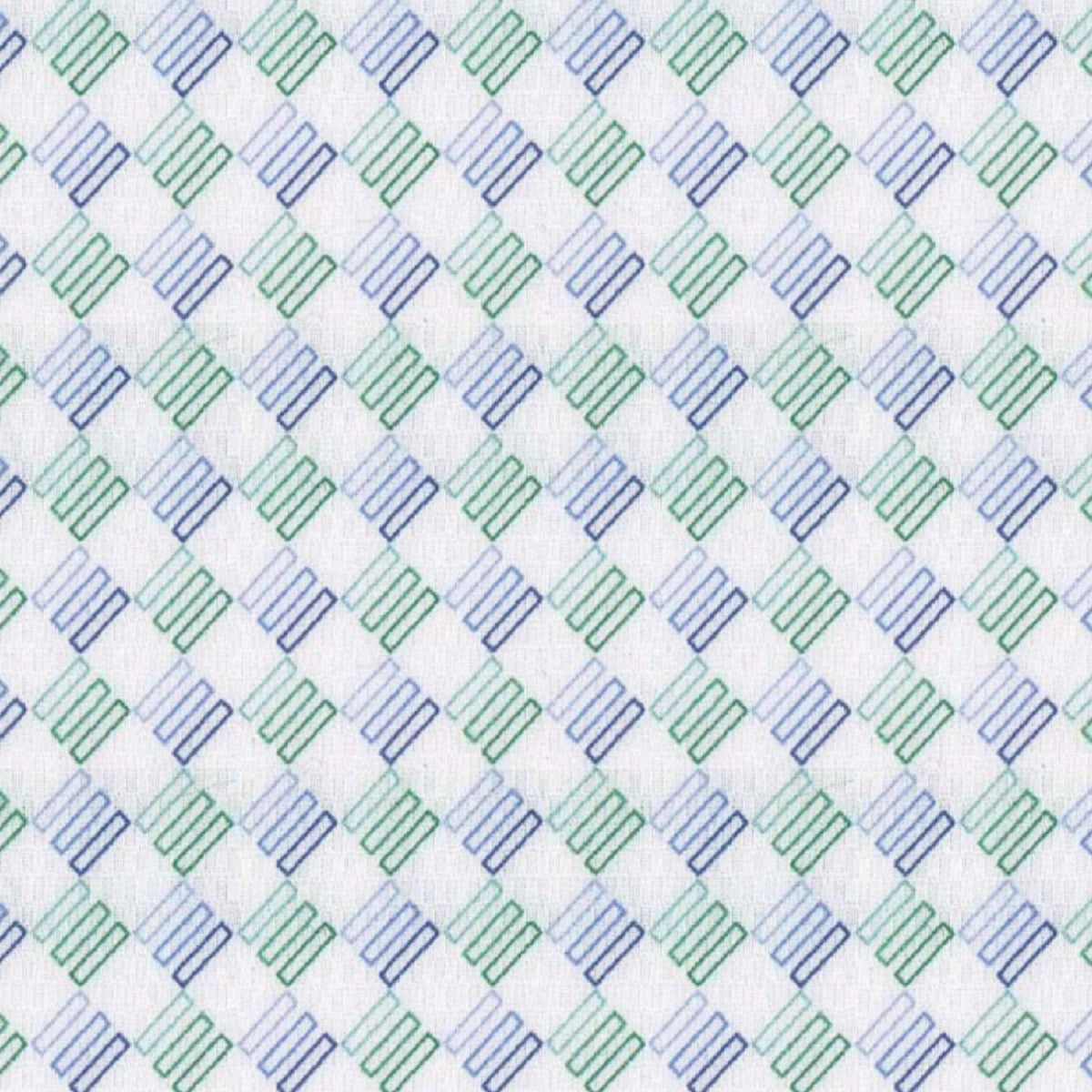 Blue Green Tri Dobby fabric swatch