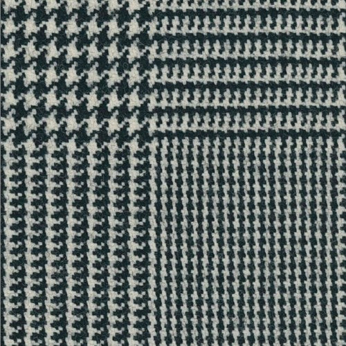 Original Black White Glen Plaid fabric swatch