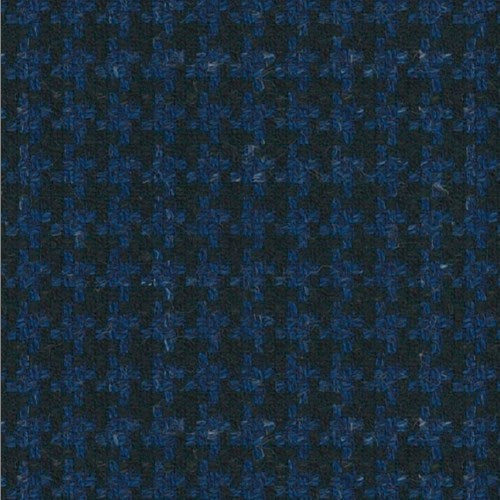 Kensington navy black houndstooth fabric swatch