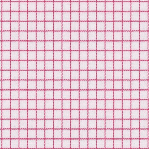 Pink Graph Check fabric swatch