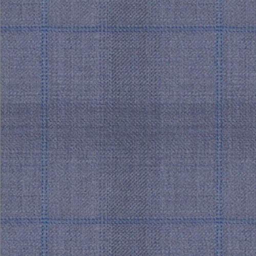 Reda Periwinkle Blue Shadow Plaid Jacket fabric swatch