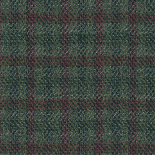 Kensington olive wine check fabric swatch