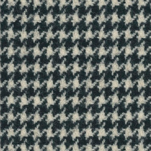 Original Black White Houndstooth Check fabric swatch