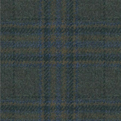 Kensington green blue plaid fabric swatch