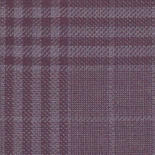 Lanificio di Lusso berry plaid fabric swatch