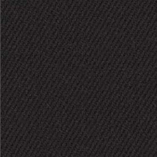 Black Fine Twill fabric swatch