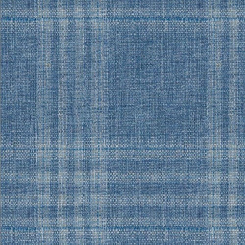 Guabello blue plaid fabric swatch