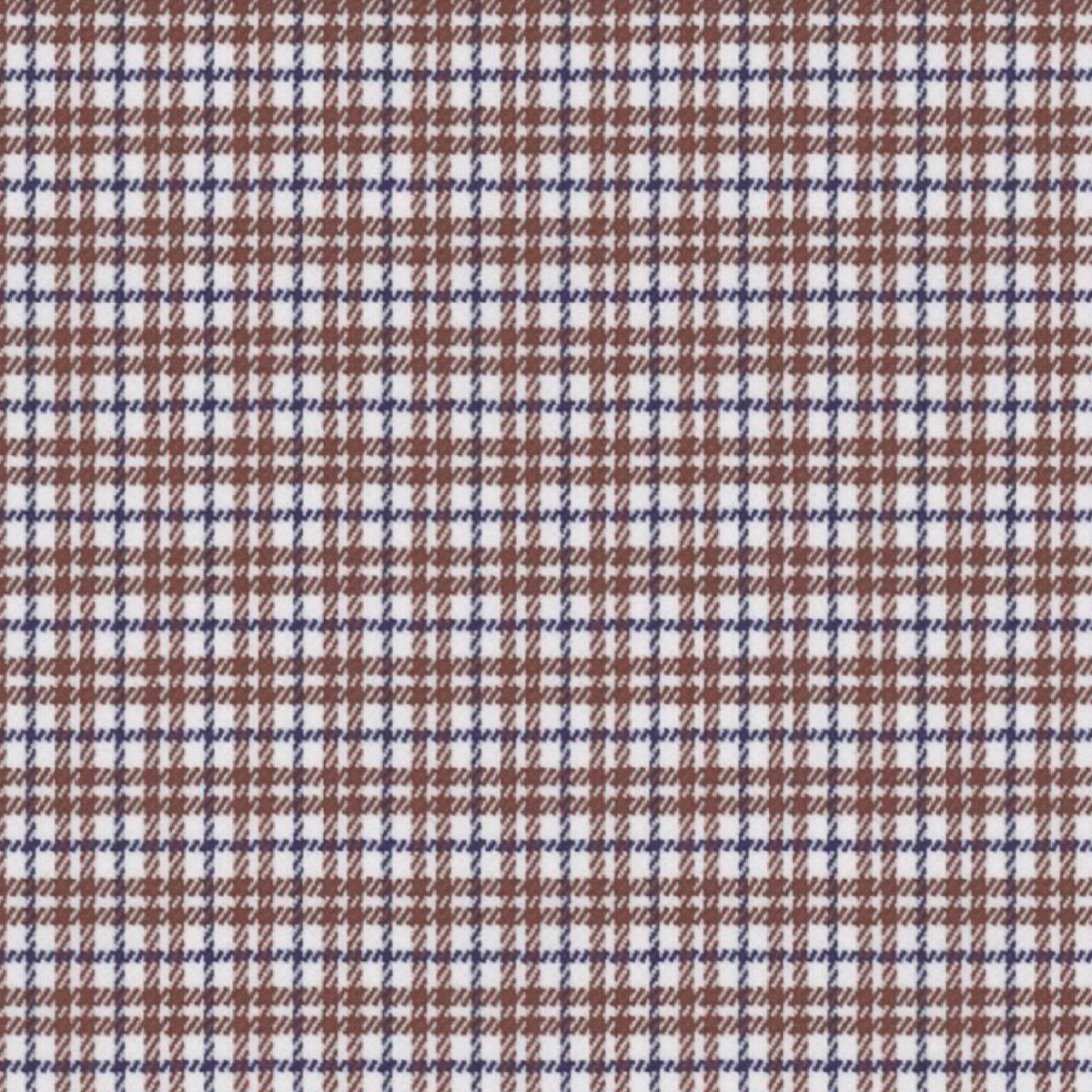 Brown Navy Sport Plaid fabric swatch