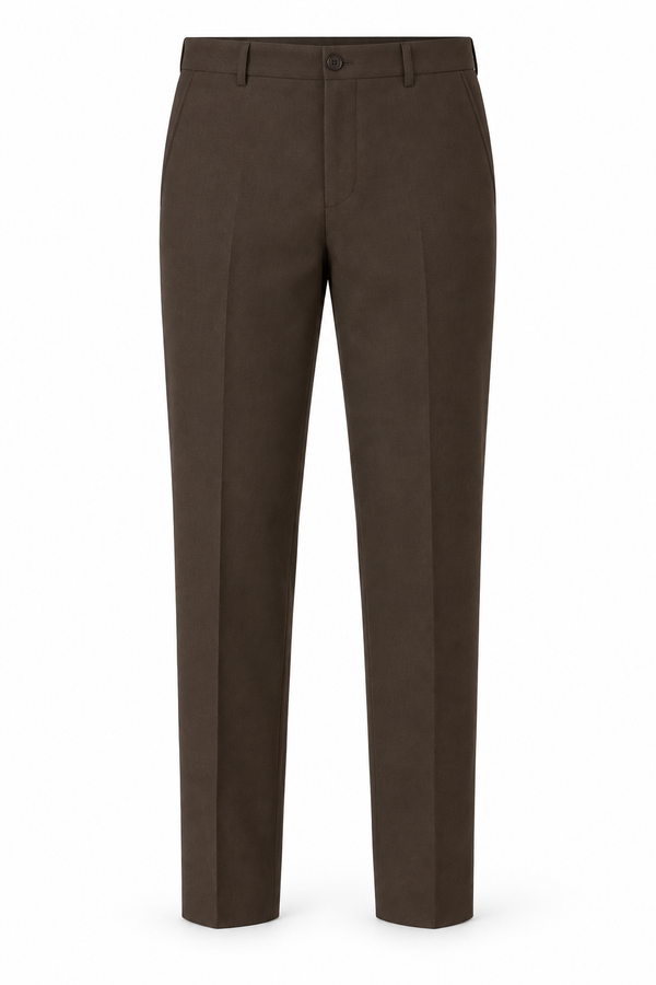 Coordinating trousers for Tan and Light Blue Plaid Ensemble