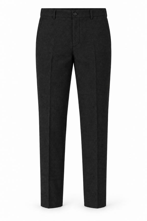 Coordinating trousers for Charcoal and Purple Plaid Ensemble