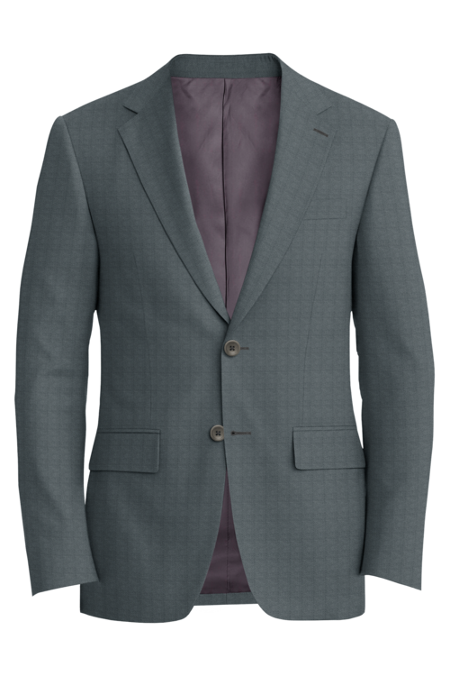 Lanificio di Lusso Grey Mesh Jacket in grey mesh fabric