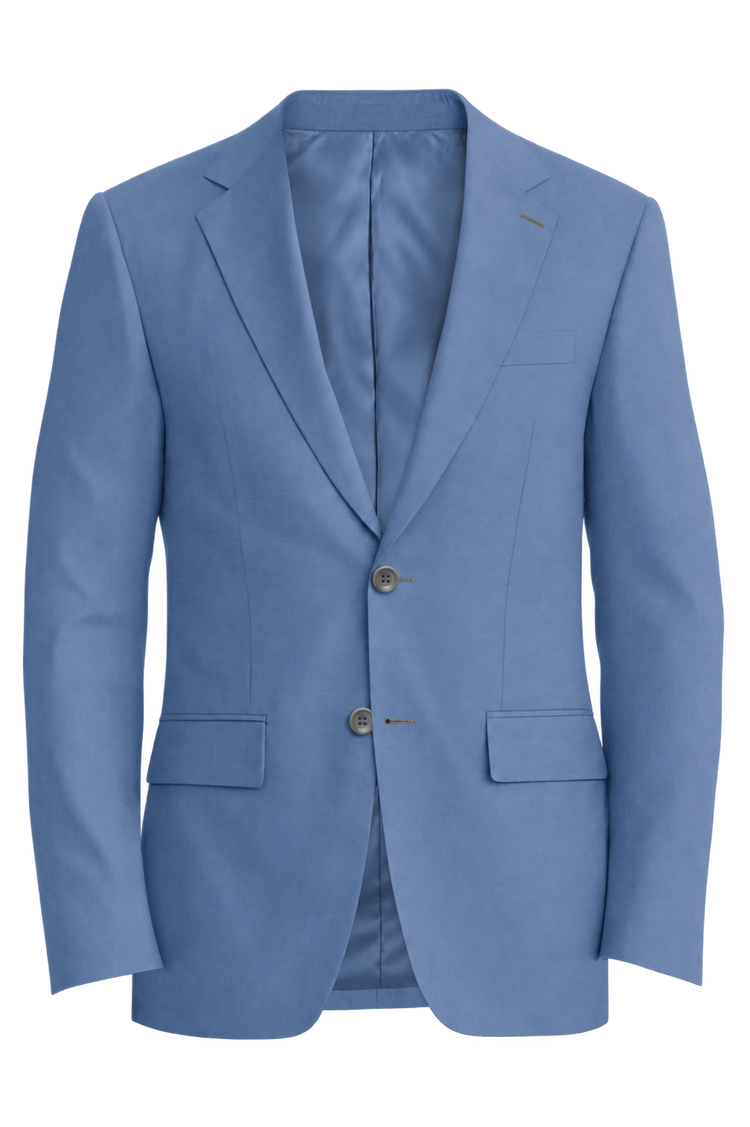 Piacenza 1733 Light Blue Solid Jacket in light blue solid fabric