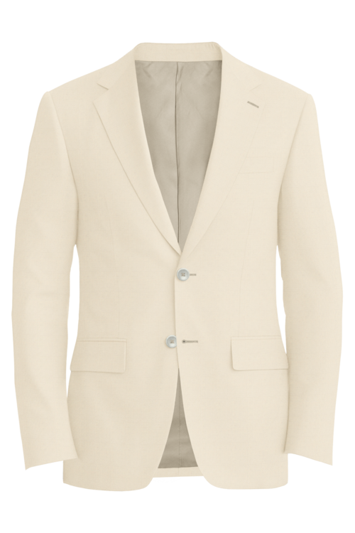 Lanificio di Lusso Ivory Mesh Jacket in ivory mesh fabric