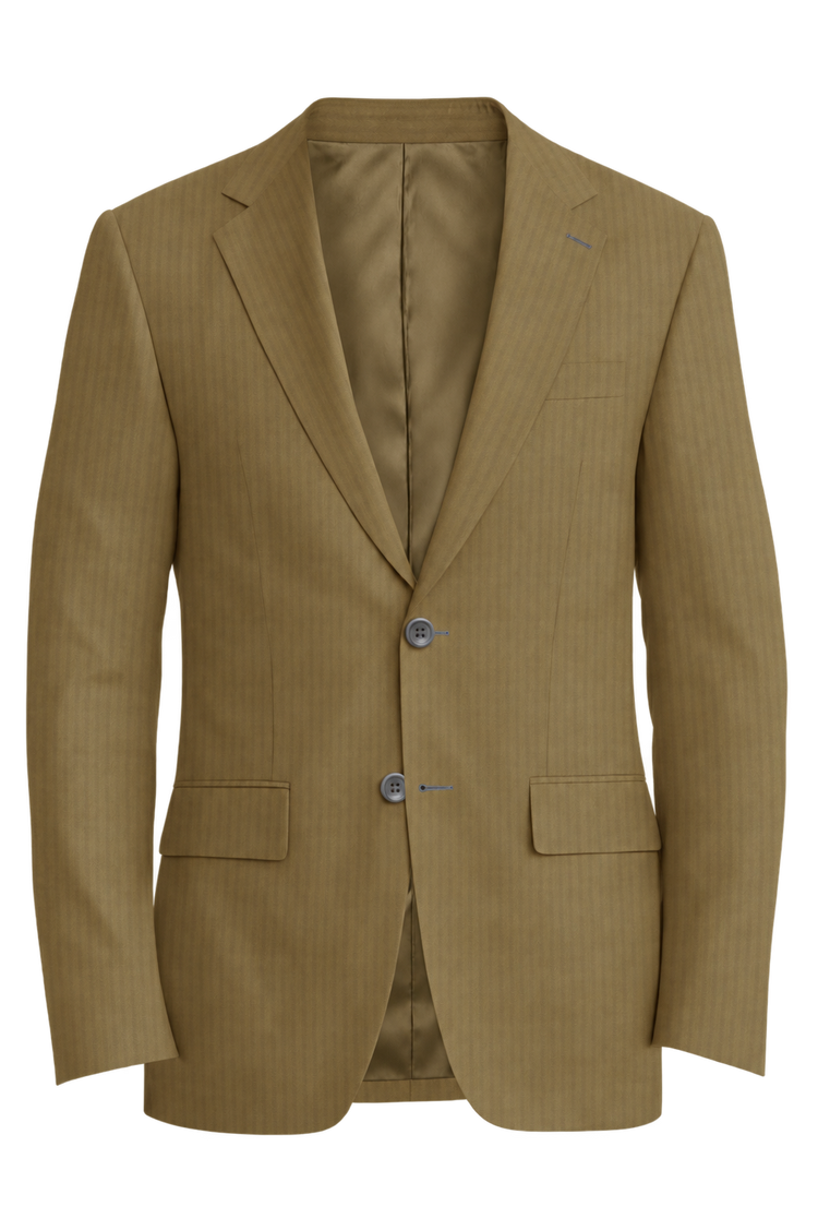 Piacenza 1733 Gold Herringbone Jacket in gold herringbone fabric