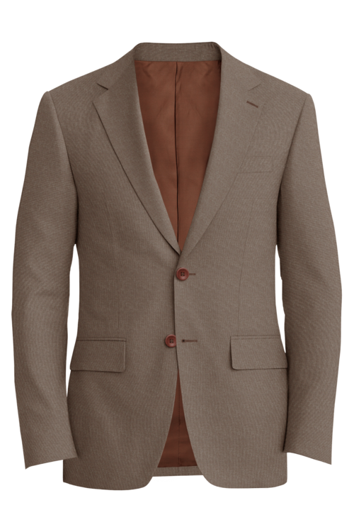 Guabello Brown Melange Jacket in brown melange fabric