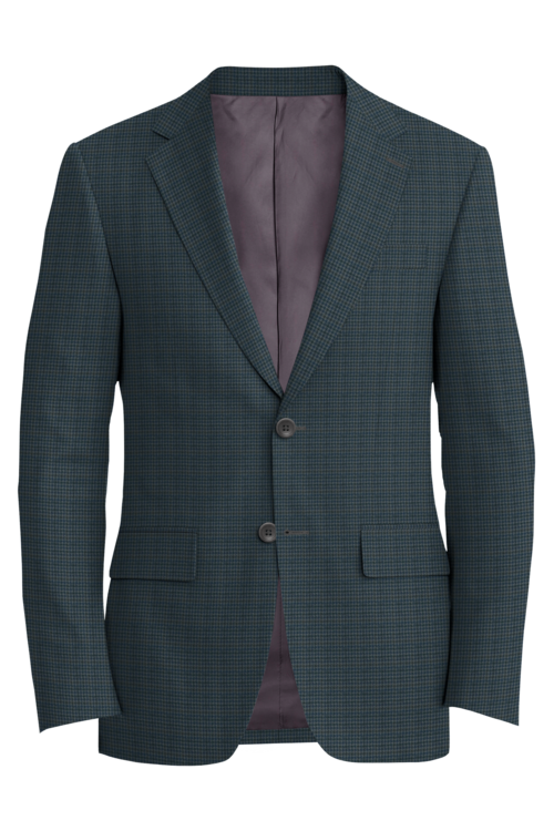 Kensington Grey Navy Houndstooth Jacket in grey navy houndstooth fabric