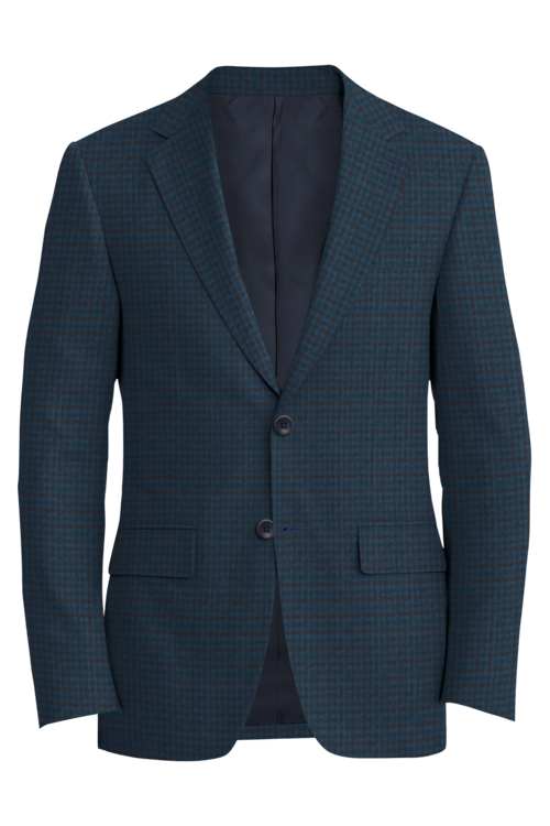 Kensington Blue Wine Check Jacket in blue wine check fabric