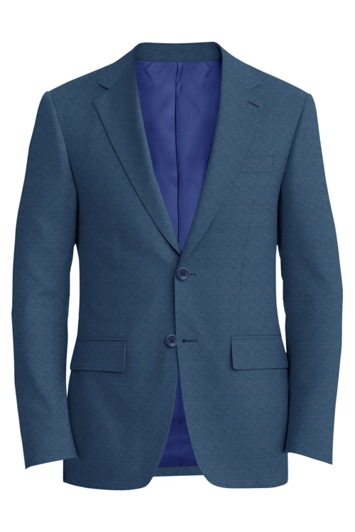 Guabello Cobalt Birdseye Jacket in cobalt birdseye fabric