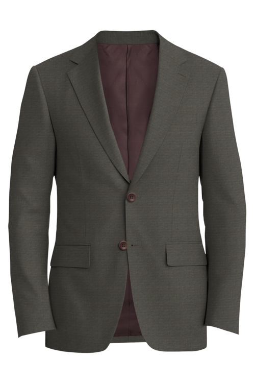 Lanificio di Lusso Dark Taupe Mesh Jacket in dark taupe mesh fabric