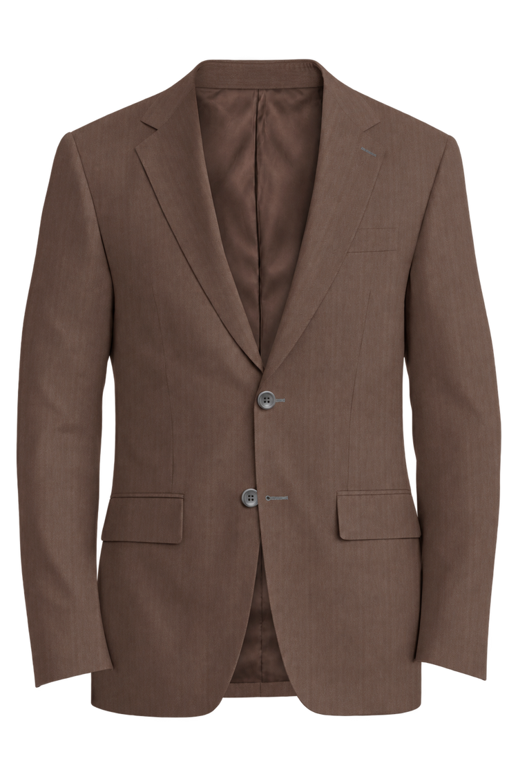 Piacenza 1733 Chestnut Herringbone Jacket in chestnut herringbone fabric