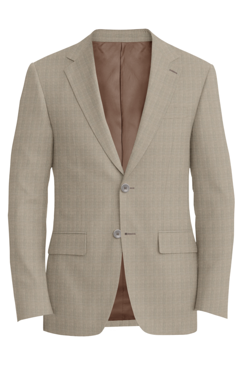 Lanificio di Lusso Tan Mesh Jacket in tan mesh fabric