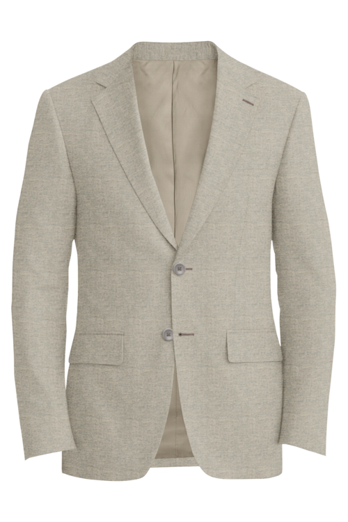 Guabello Sand Mouline Twist Jacket in sand mouline twist fabric