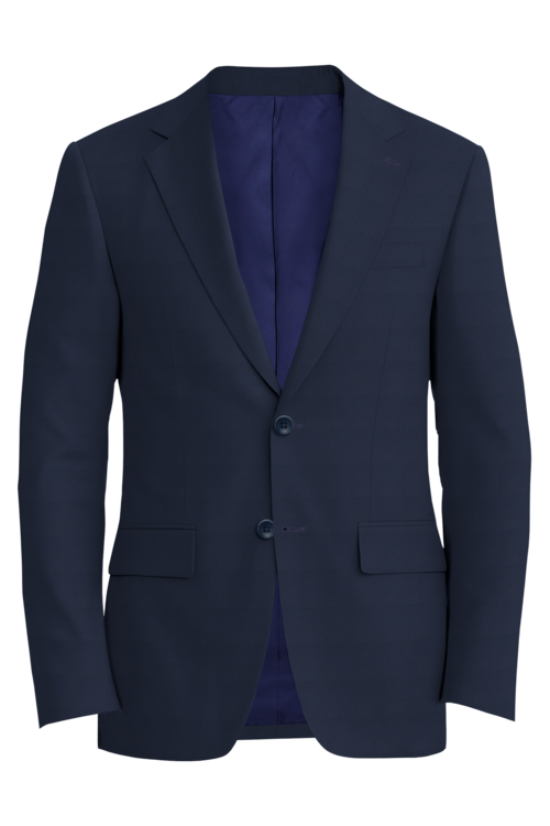 Reda Navy Basket Weave Jacket