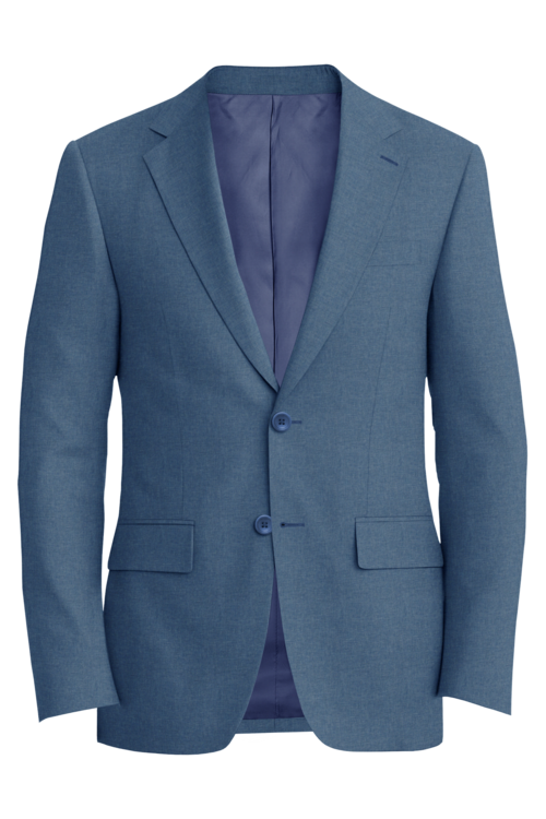 Guabello Blue Mouline Twist Jacket in blue mouline twist fabric
