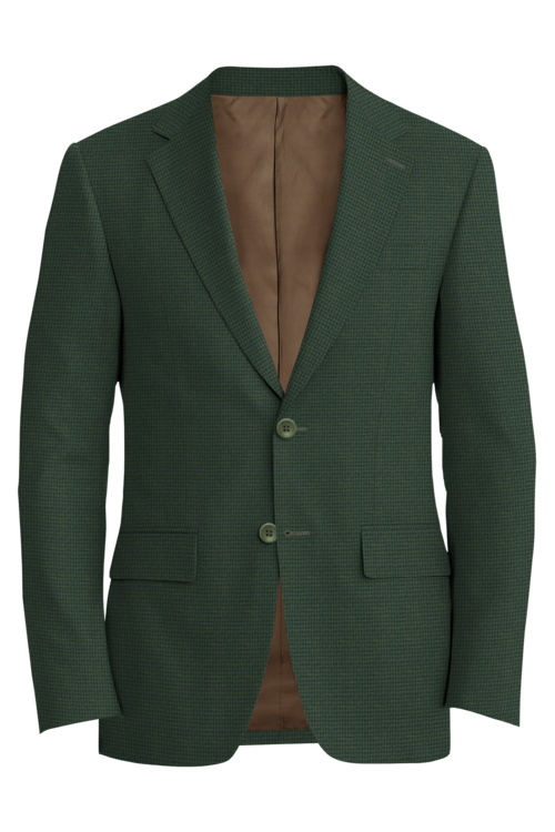 Kensington Green Multi Houndstooth Jacket in green multi houndstooth fabric