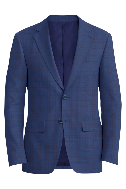 Reda Royal Purple Plaid Jacket