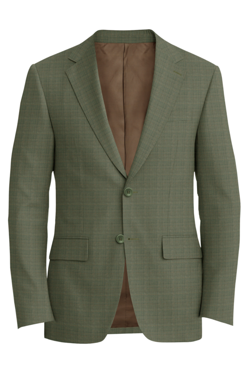 Reda Green Tan Hopsack Jacket