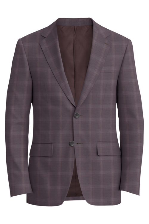 Reda Lavender Ivory Shadow Windowpane Jacket