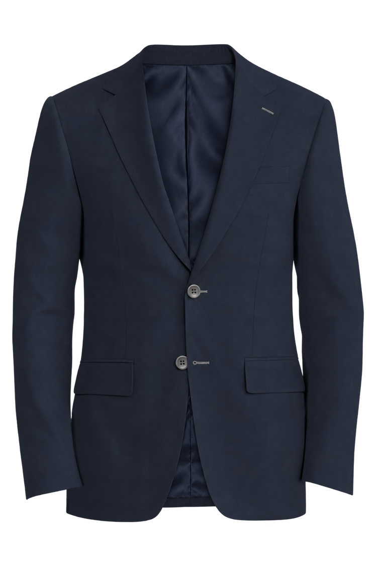 Piacenza 1733 Deep Navy Solid Jacket in deep navy solid fabric