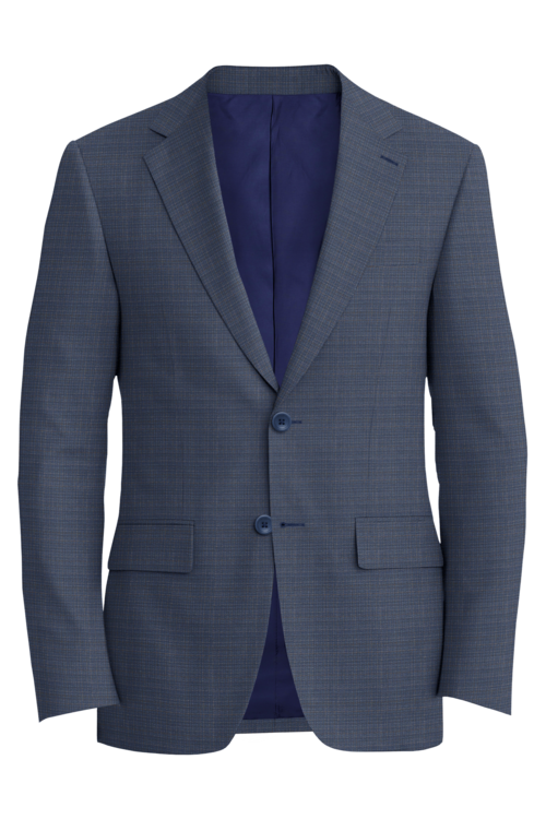 Reda Blue Brown Hopsack Jacket