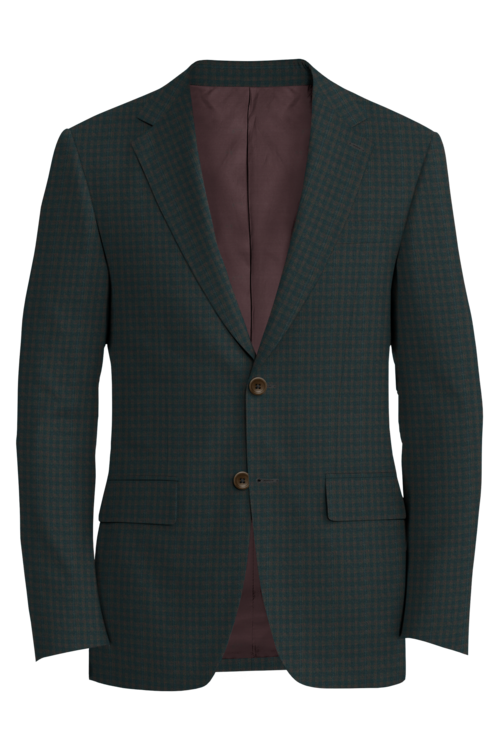 Kensington Brown Grey Window Check Jacket in brown grey window check fabric