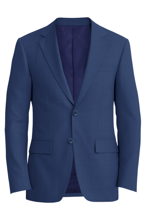 Lanificio di Lusso Cobalt Blue Mesh Jacket in cobalt blue mesh fabric