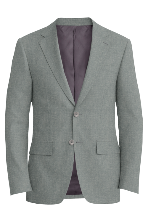 Guabello Light Grey Mouline Twist Jacket in light grey mouline twist fabric